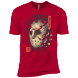 T-Shirts Red / X-Small Oni Jason Mask Men's Premium T-Shirt