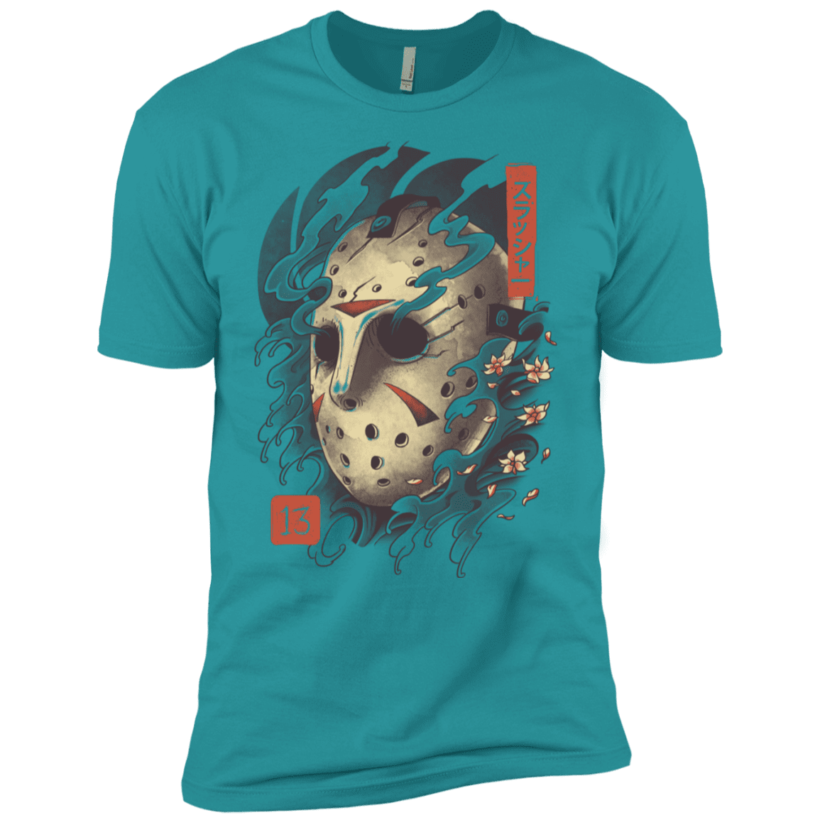 T-Shirts Tahiti Blue / X-Small Oni Jason Mask Men's Premium T-Shirt