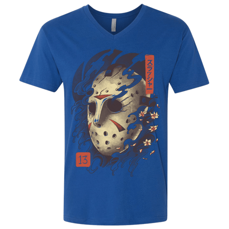 T-Shirts Royal / X-Small Oni Jason Mask Men's Premium V-Neck