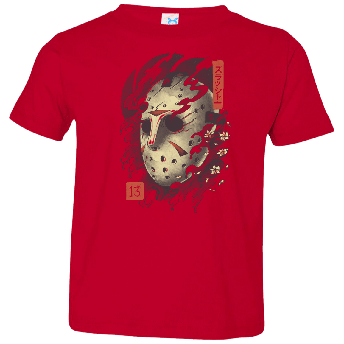 T-Shirts Red / 2T Oni Jason Mask Toddler Premium T-Shirt