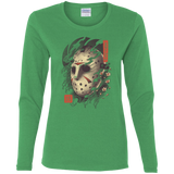 T-Shirts Irish Green / S Oni Jason Mask Women's Long Sleeve T-Shirt