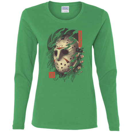 T-Shirts Irish Green / S Oni Jason Mask Women's Long Sleeve T-Shirt