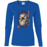 T-Shirts Royal / S Oni Jason Mask Women's Long Sleeve T-Shirt