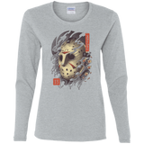 T-Shirts Sport Grey / S Oni Jason Mask Women's Long Sleeve T-Shirt