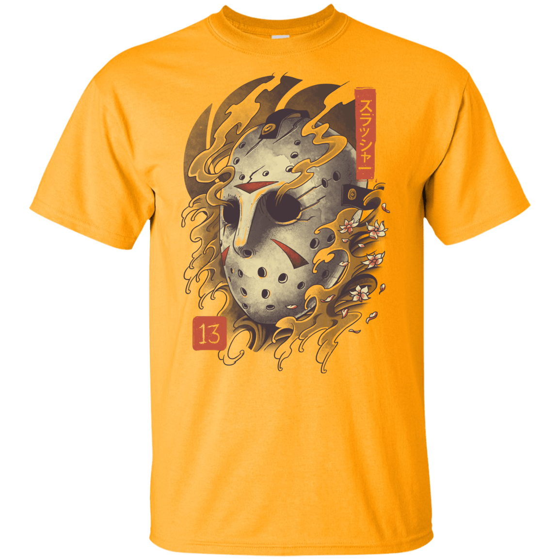 T-Shirts Gold / YXS Oni Jason Mask Youth T-Shirt