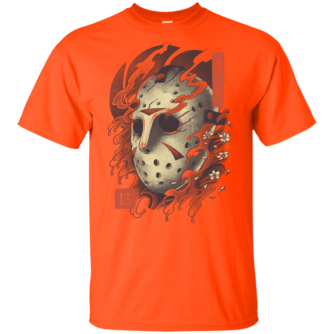 T-Shirts Orange / YXS Oni Jason Mask Youth T-Shirt