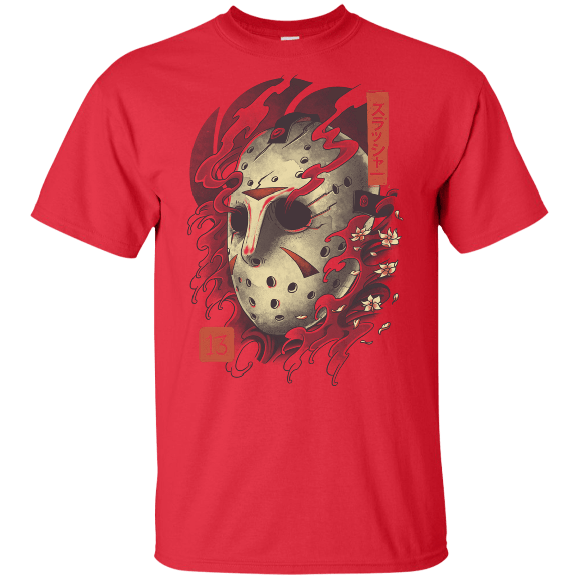 T-Shirts Red / YXS Oni Jason Mask Youth T-Shirt