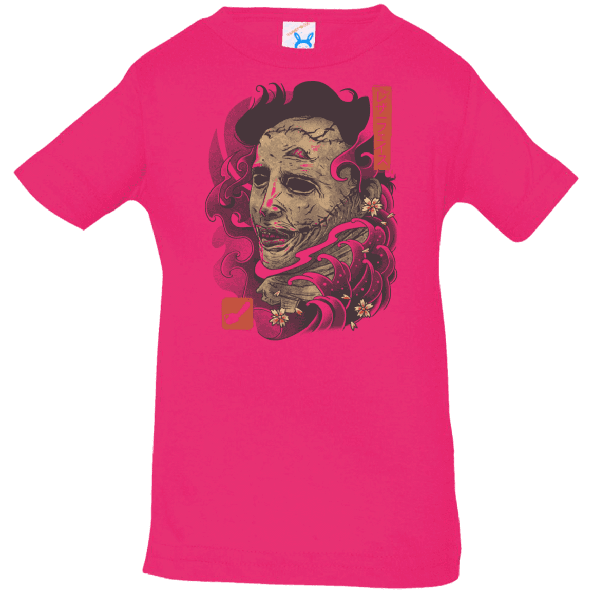 T-Shirts Hot Pink / 6 Months Oni Leather Mask Infant Premium T-Shirt