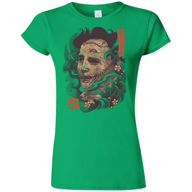 T-Shirts Irish Green / S Oni Leather Mask Junior Slimmer-Fit T-Shirt