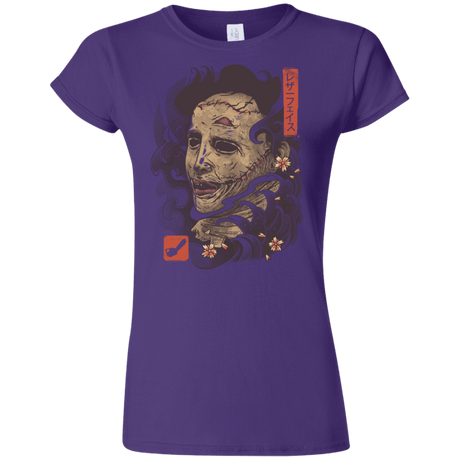 T-Shirts Purple / S Oni Leather Mask Junior Slimmer-Fit T-Shirt