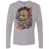 T-Shirts Heather Grey / S Oni Leather Mask Men's Premium Long Sleeve