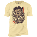 T-Shirts Banana Cream / X-Small Oni Leather Mask Men's Premium T-Shirt