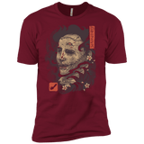 T-Shirts Cardinal / X-Small Oni Leather Mask Men's Premium T-Shirt