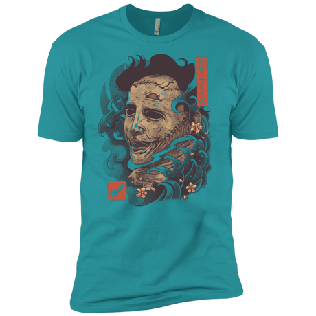 T-Shirts Tahiti Blue / X-Small Oni Leather Mask Men's Premium T-Shirt