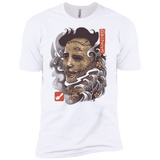 T-Shirts White / X-Small Oni Leather Mask Men's Premium T-Shirt