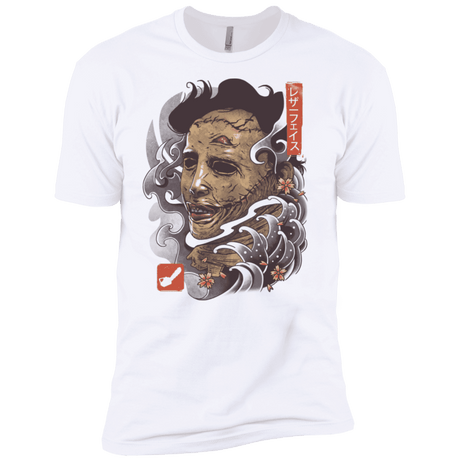 T-Shirts White / X-Small Oni Leather Mask Men's Premium T-Shirt