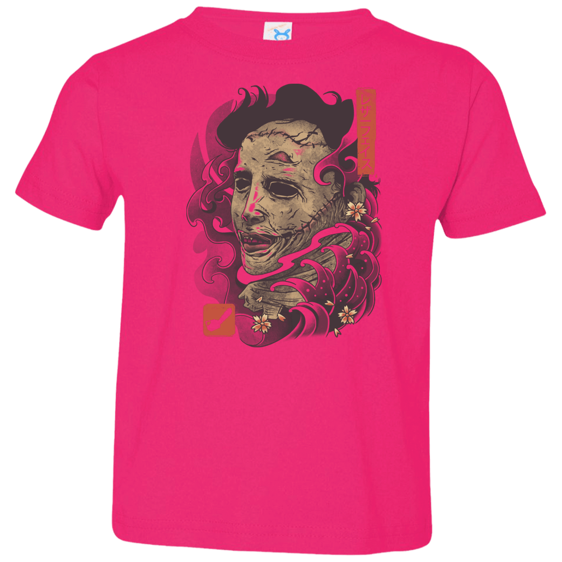 T-Shirts Hot Pink / 2T Oni Leather Mask Toddler Premium T-Shirt