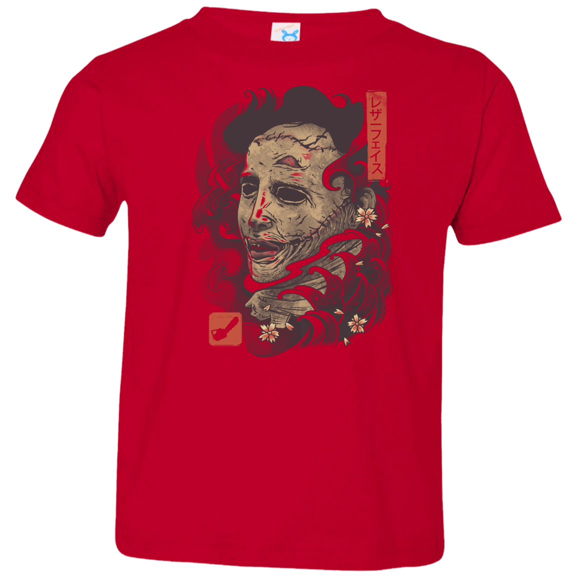 T-Shirts Red / 2T Oni Leather Mask Toddler Premium T-Shirt