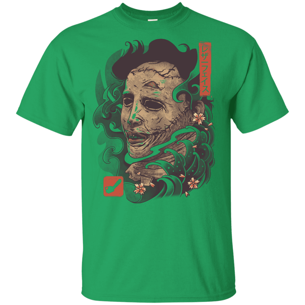 T-Shirts Irish Green / YXS Oni Leather Mask Youth T-Shirt