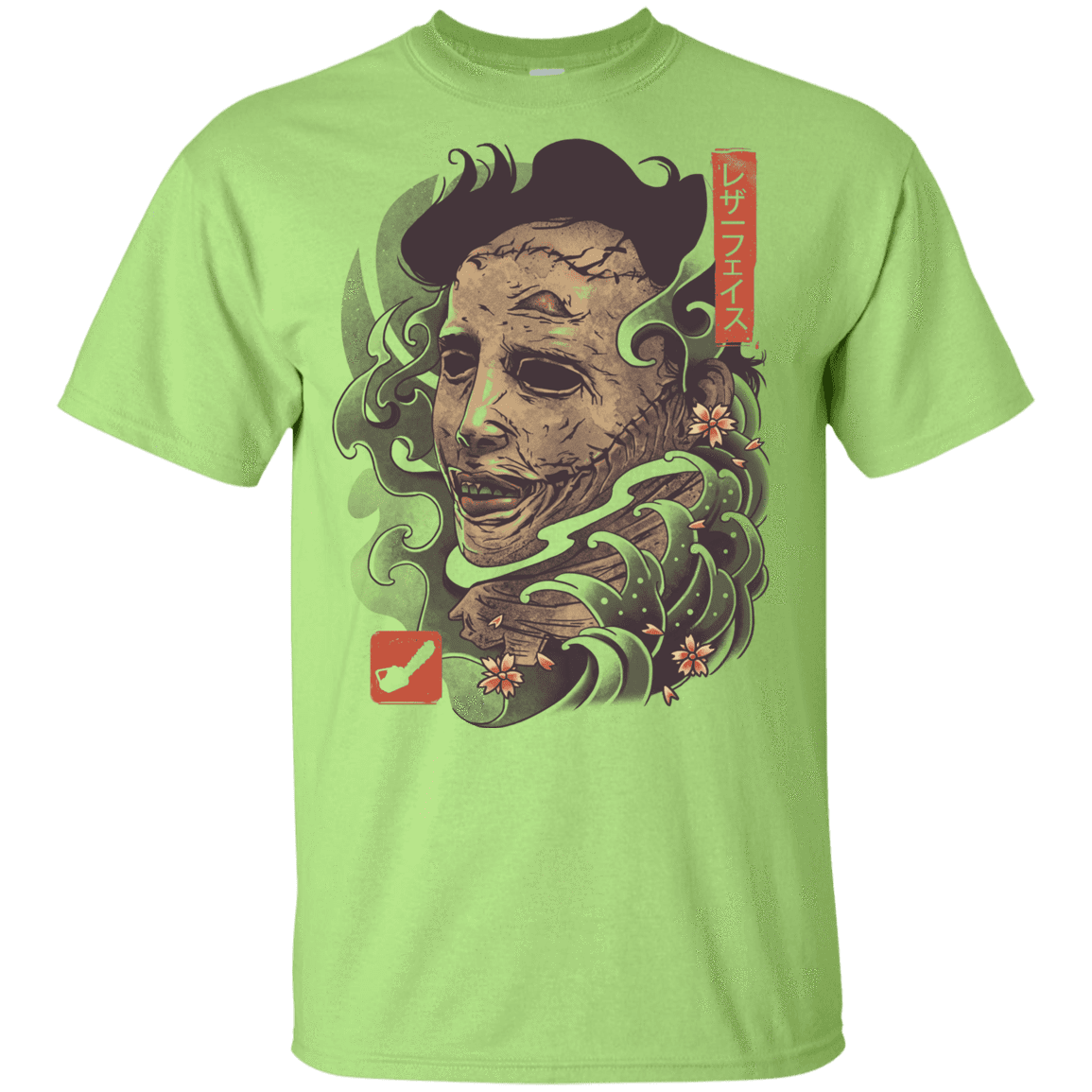 T-Shirts Mint Green / YXS Oni Leather Mask Youth T-Shirt