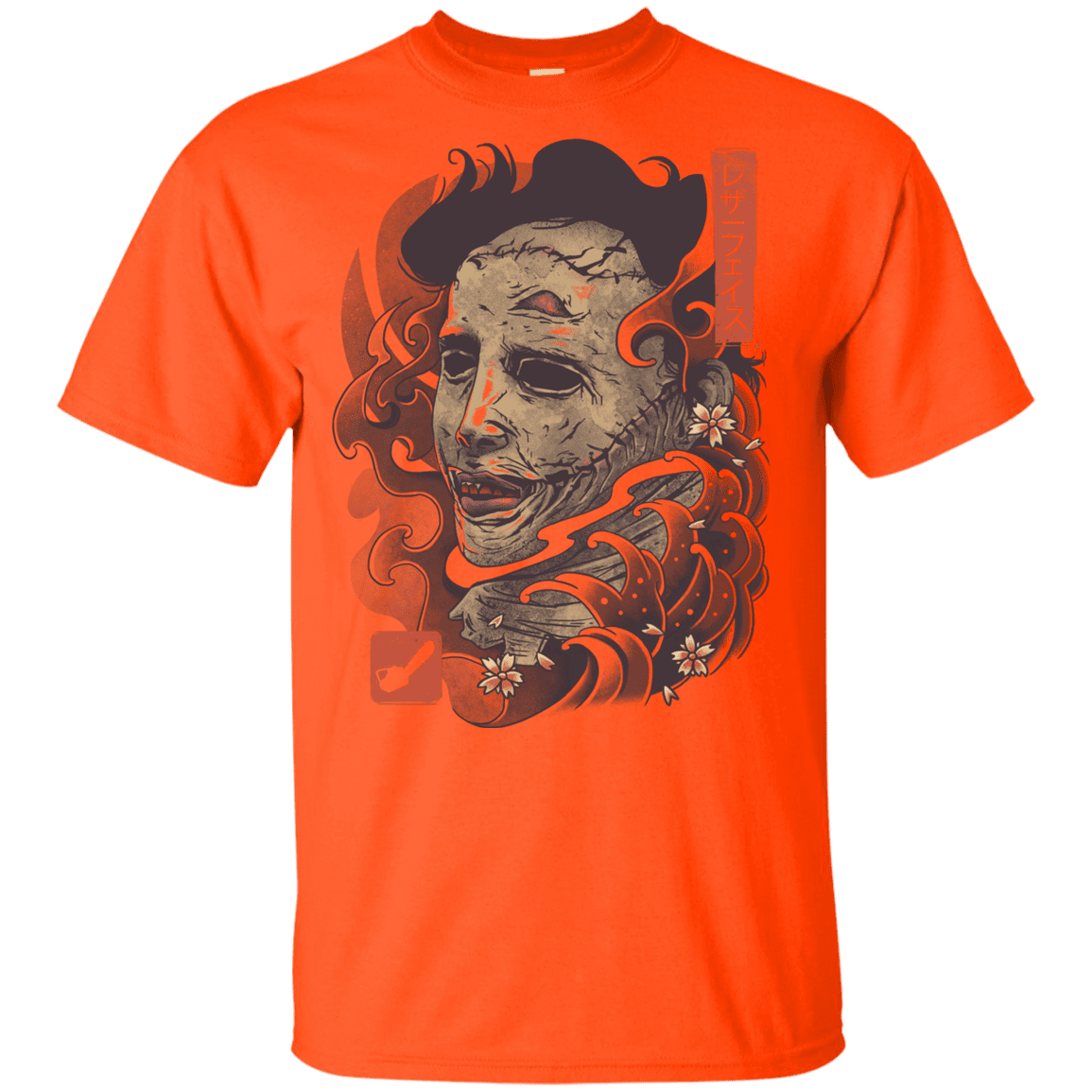 T-Shirts Orange / YXS Oni Leather Mask Youth T-Shirt