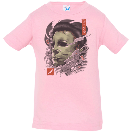 T-Shirts Pink / 6 Months Oni Slasher Mask Infant Premium T-Shirt