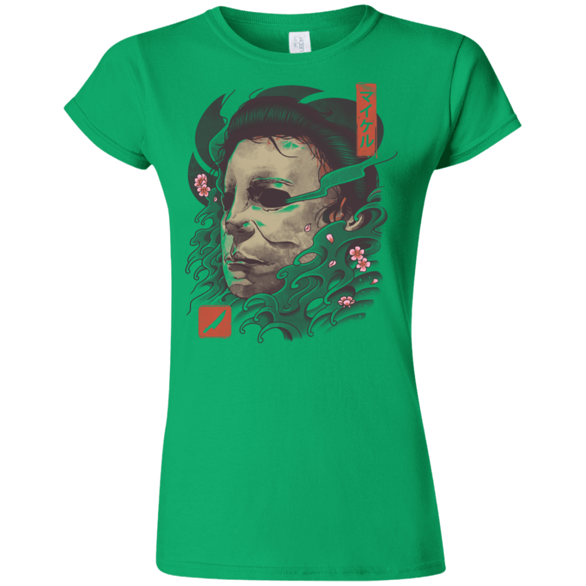 T-Shirts Irish Green / S Oni Slasher Mask Junior Slimmer-Fit T-Shirt