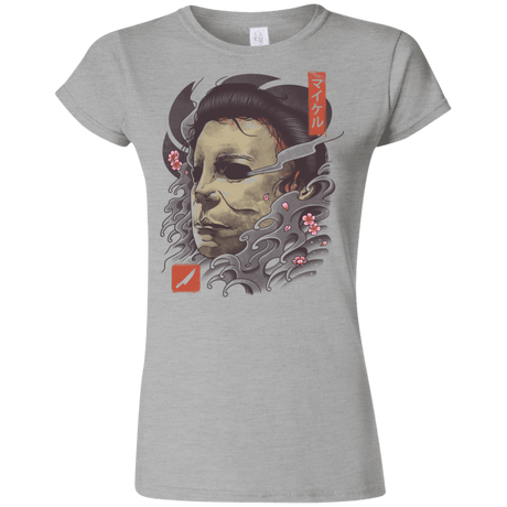 T-Shirts Sport Grey / S Oni Slasher Mask Junior Slimmer-Fit T-Shirt