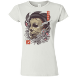T-Shirts White / S Oni Slasher Mask Junior Slimmer-Fit T-Shirt