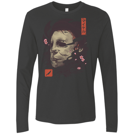 T-Shirts Heavy Metal / S Oni Slasher Mask Men's Premium Long Sleeve