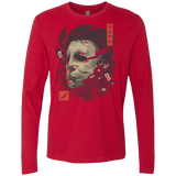 T-Shirts Red / S Oni Slasher Mask Men's Premium Long Sleeve