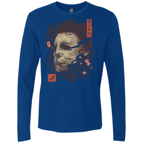 T-Shirts Royal / S Oni Slasher Mask Men's Premium Long Sleeve