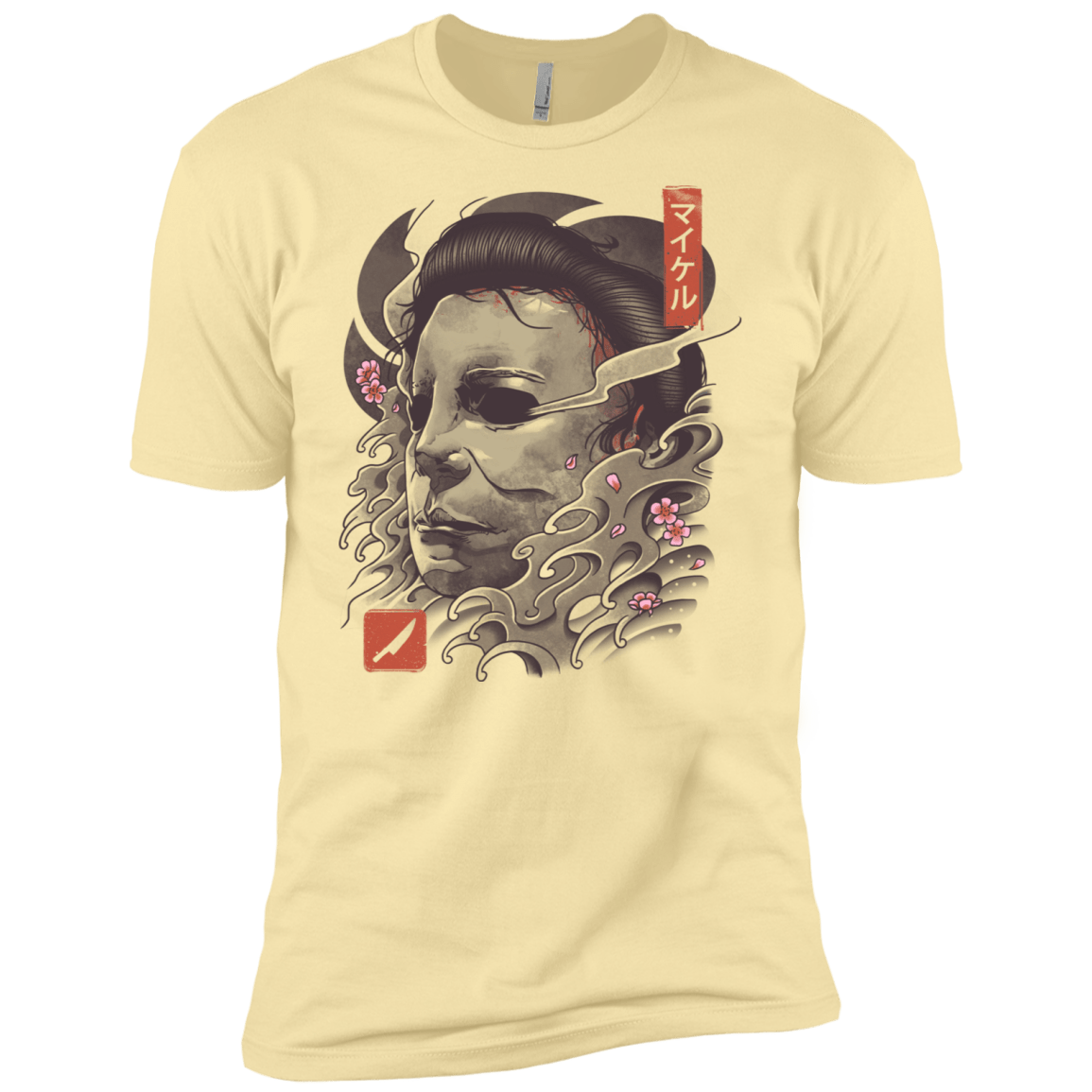 T-Shirts Banana Cream / X-Small Oni Slasher Mask Men's Premium T-Shirt