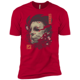 T-Shirts Red / X-Small Oni Slasher Mask Men's Premium T-Shirt