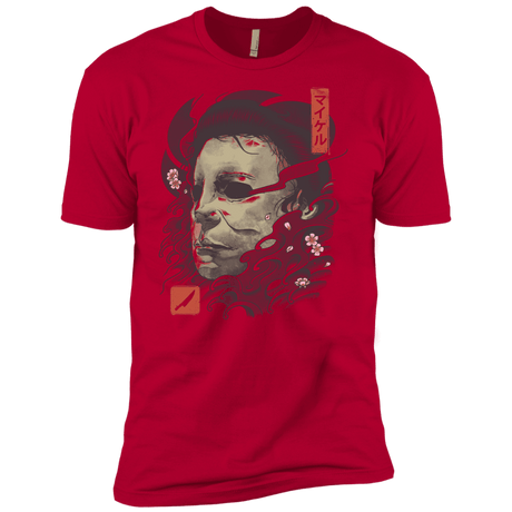 T-Shirts Red / X-Small Oni Slasher Mask Men's Premium T-Shirt