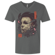 T-Shirts Heavy Metal / X-Small Oni Slasher Mask Men's Premium V-Neck