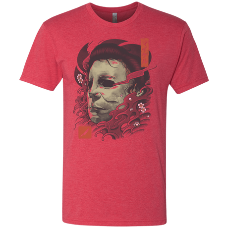 T-Shirts Vintage Red / S Oni Slasher Mask Men's Triblend T-Shirt