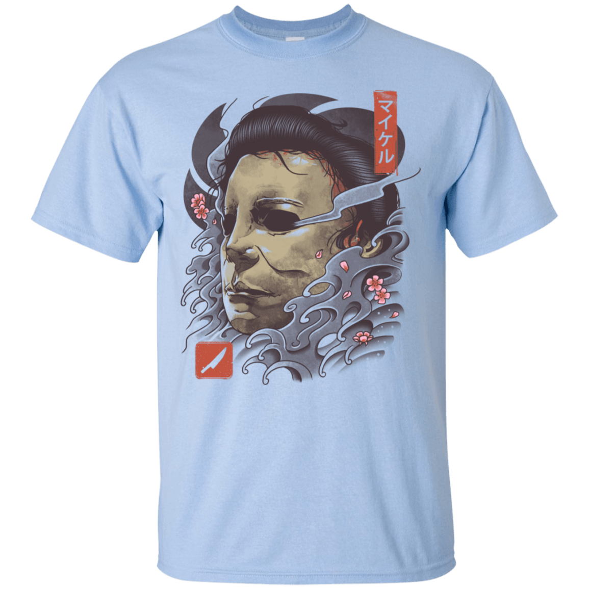 T-Shirts Light Blue / S Oni Slasher Mask T-Shirt
