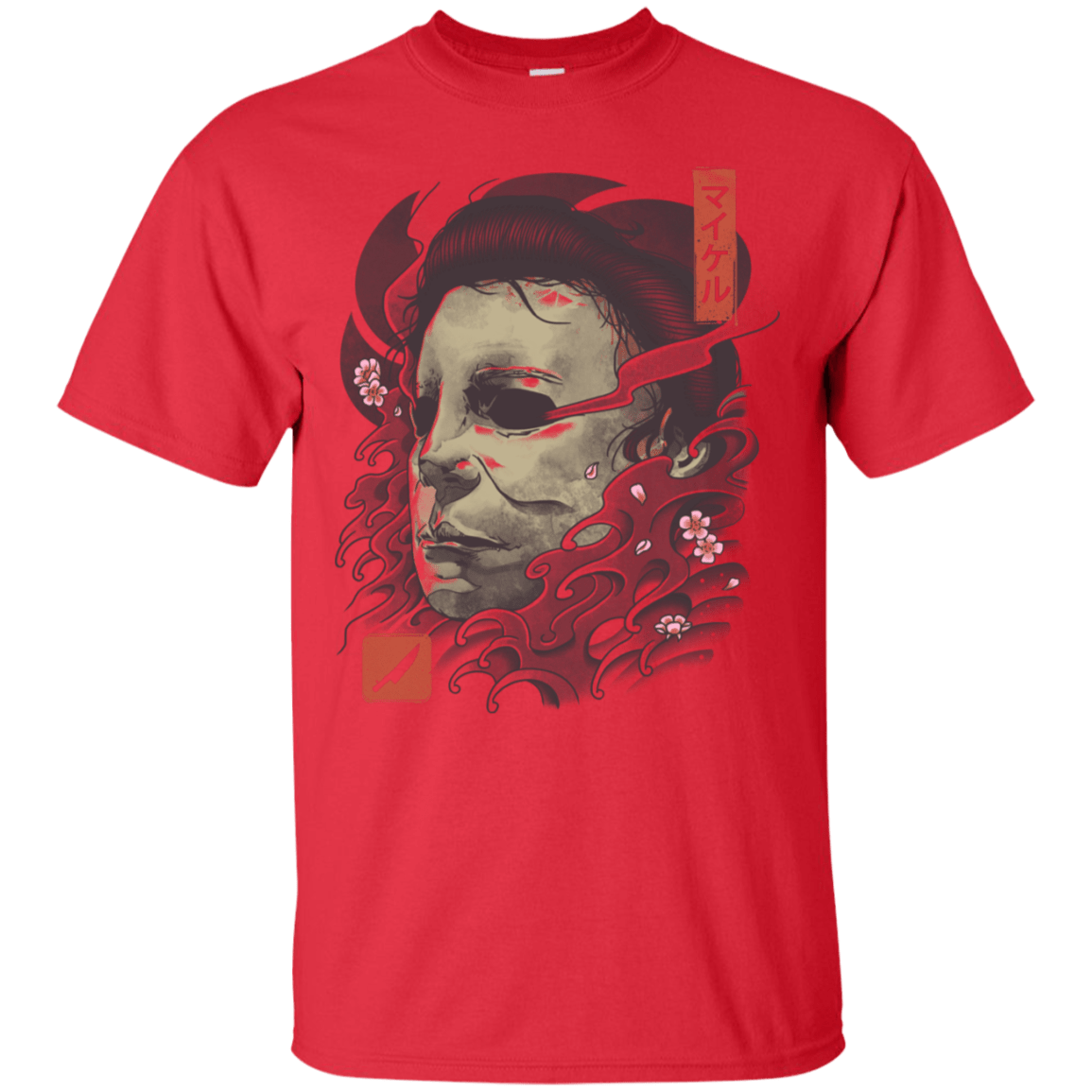 T-Shirts Red / S Oni Slasher Mask T-Shirt