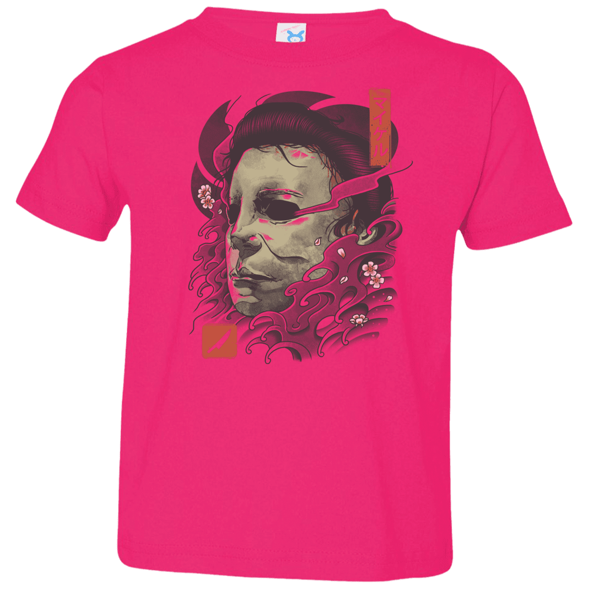 T-Shirts Hot Pink / 2T Oni Slasher Mask Toddler Premium T-Shirt