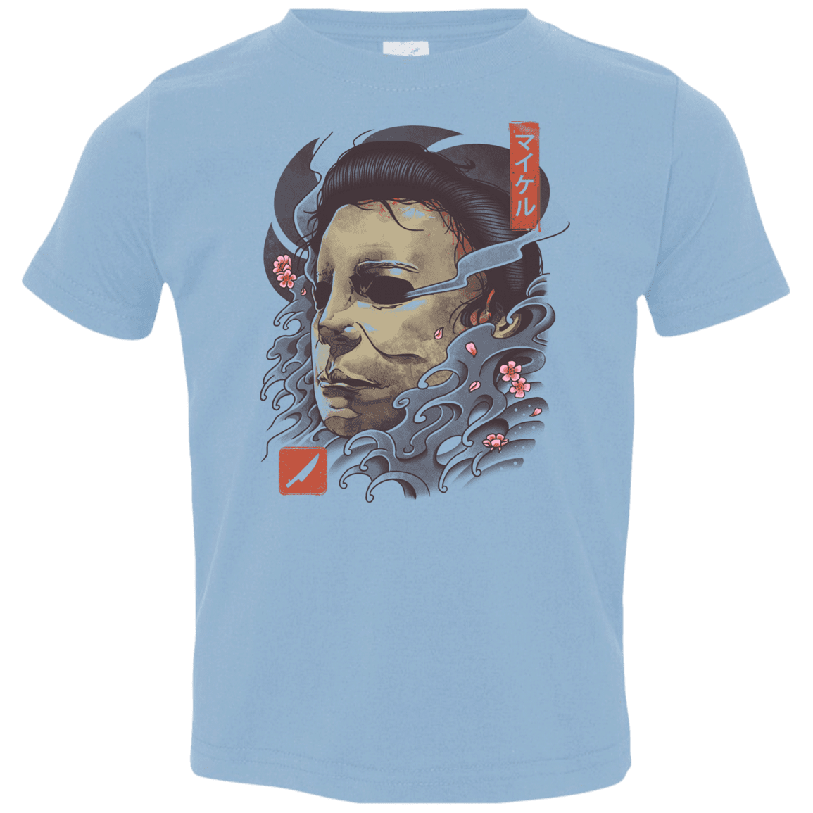 T-Shirts Light Blue / 2T Oni Slasher Mask Toddler Premium T-Shirt