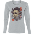 T-Shirts Sport Grey / S Oni Slasher Mask Women's Long Sleeve T-Shirt