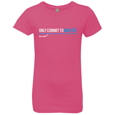T-Shirts Hot Pink / YXS Only Commit To Master Girls Premium T-Shirt