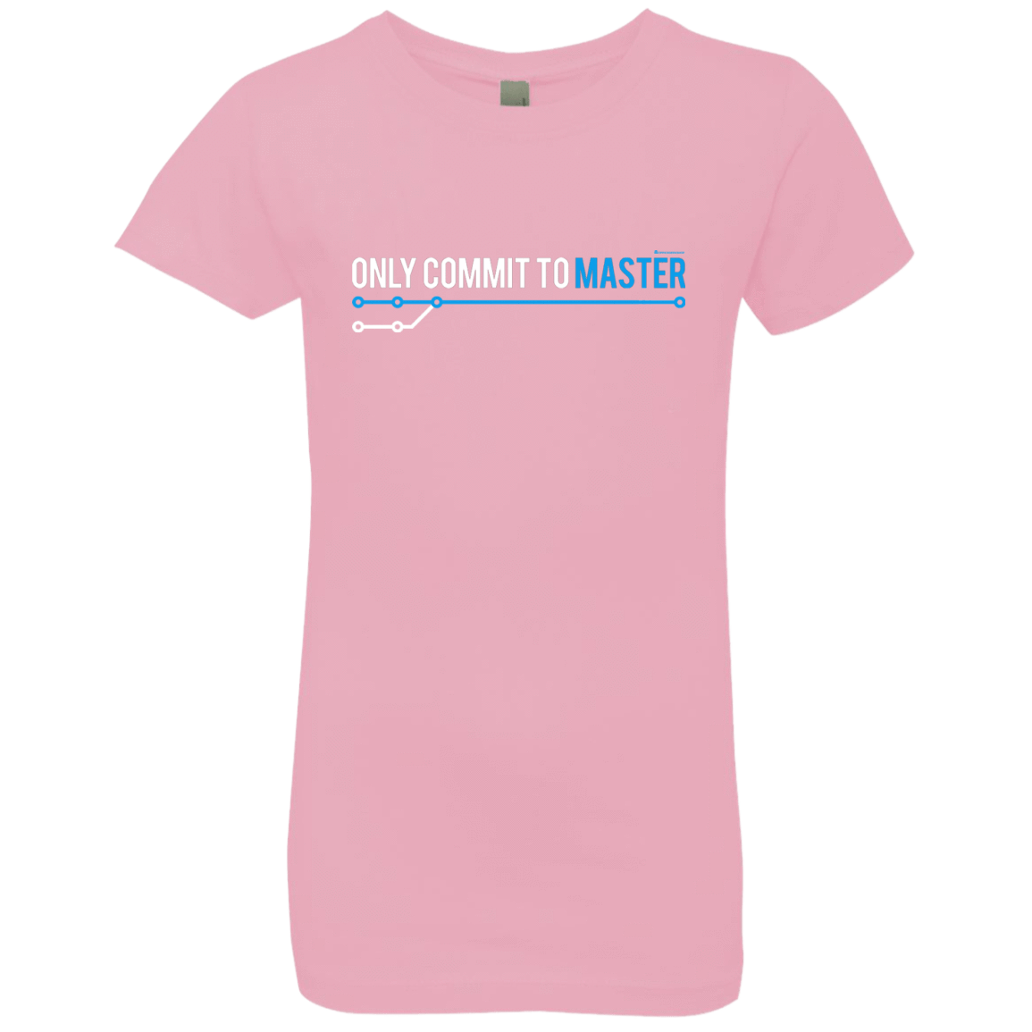 T-Shirts Light Pink / YXS Only Commit To Master Girls Premium T-Shirt