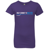 T-Shirts Purple Rush / YXS Only Commit To Master Girls Premium T-Shirt