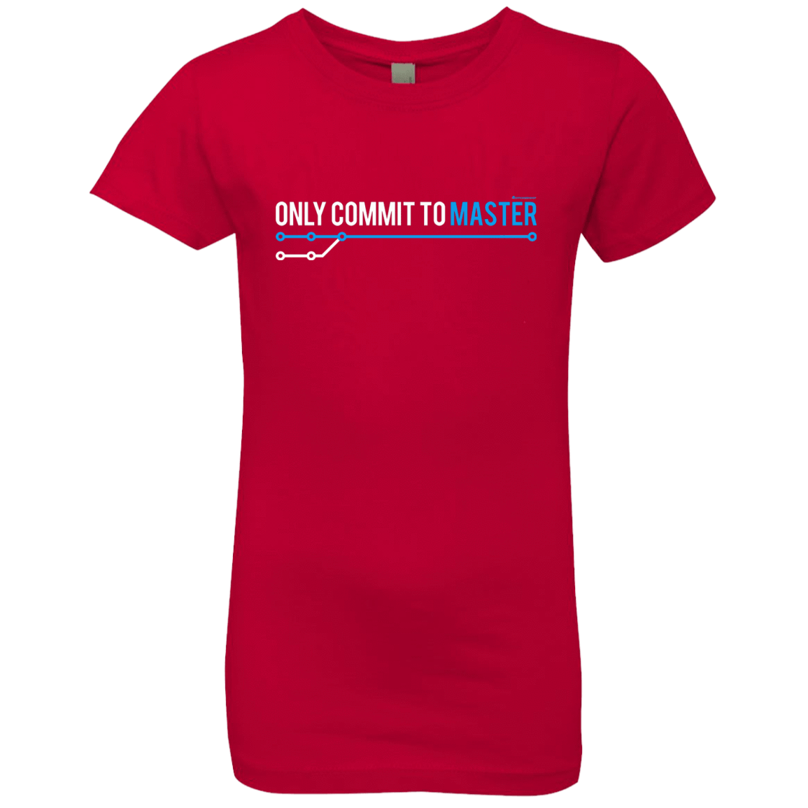 T-Shirts Red / YXS Only Commit To Master Girls Premium T-Shirt