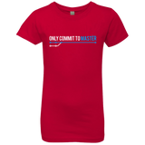 T-Shirts Red / YXS Only Commit To Master Girls Premium T-Shirt