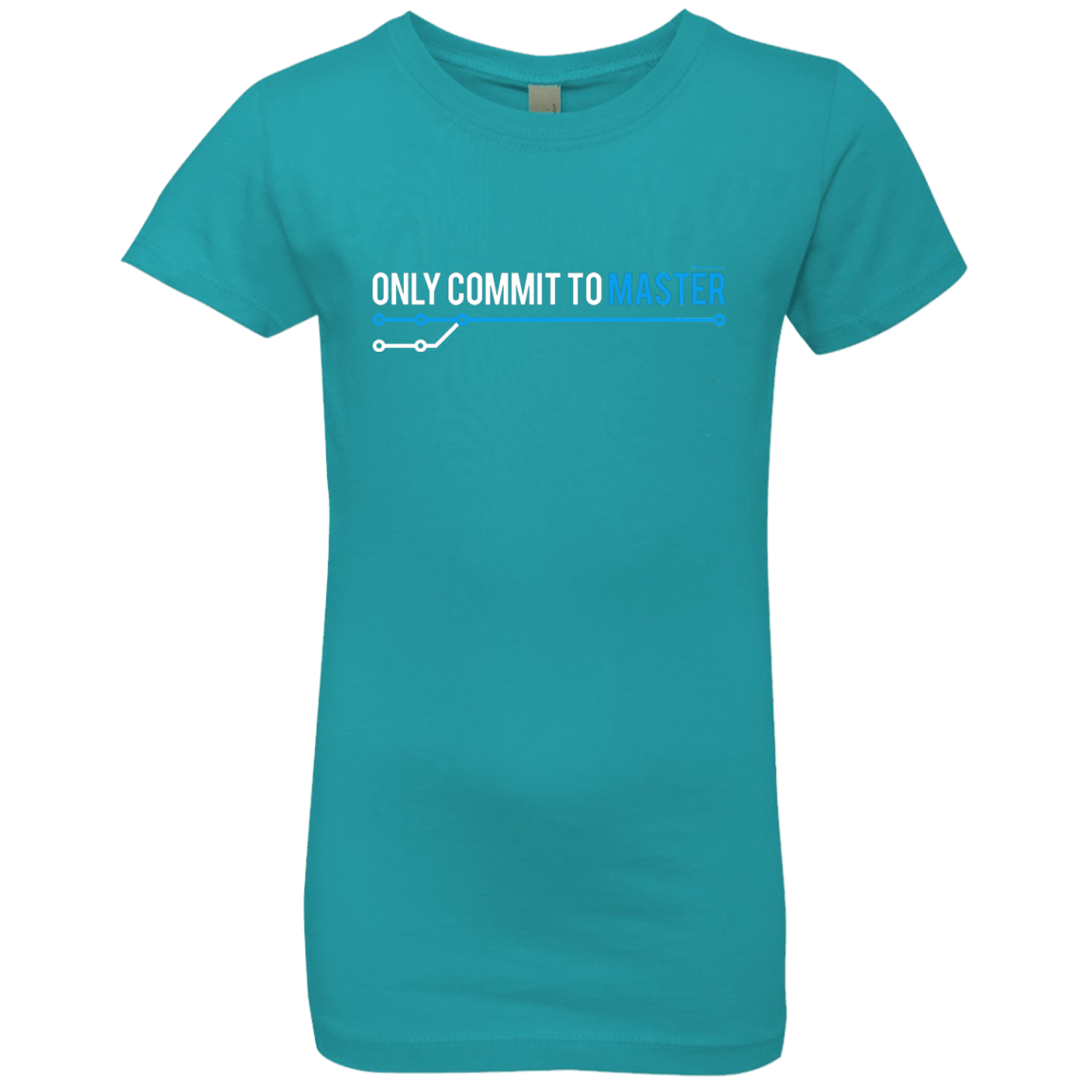 T-Shirts Tahiti Blue / YXS Only Commit To Master Girls Premium T-Shirt