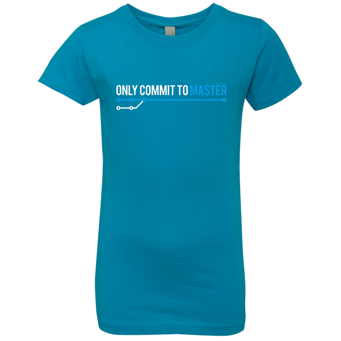 T-Shirts Turquoise / YXS Only Commit To Master Girls Premium T-Shirt