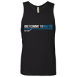 T-Shirts Black / Small Only Commit To Master Men's Premium Tank Top